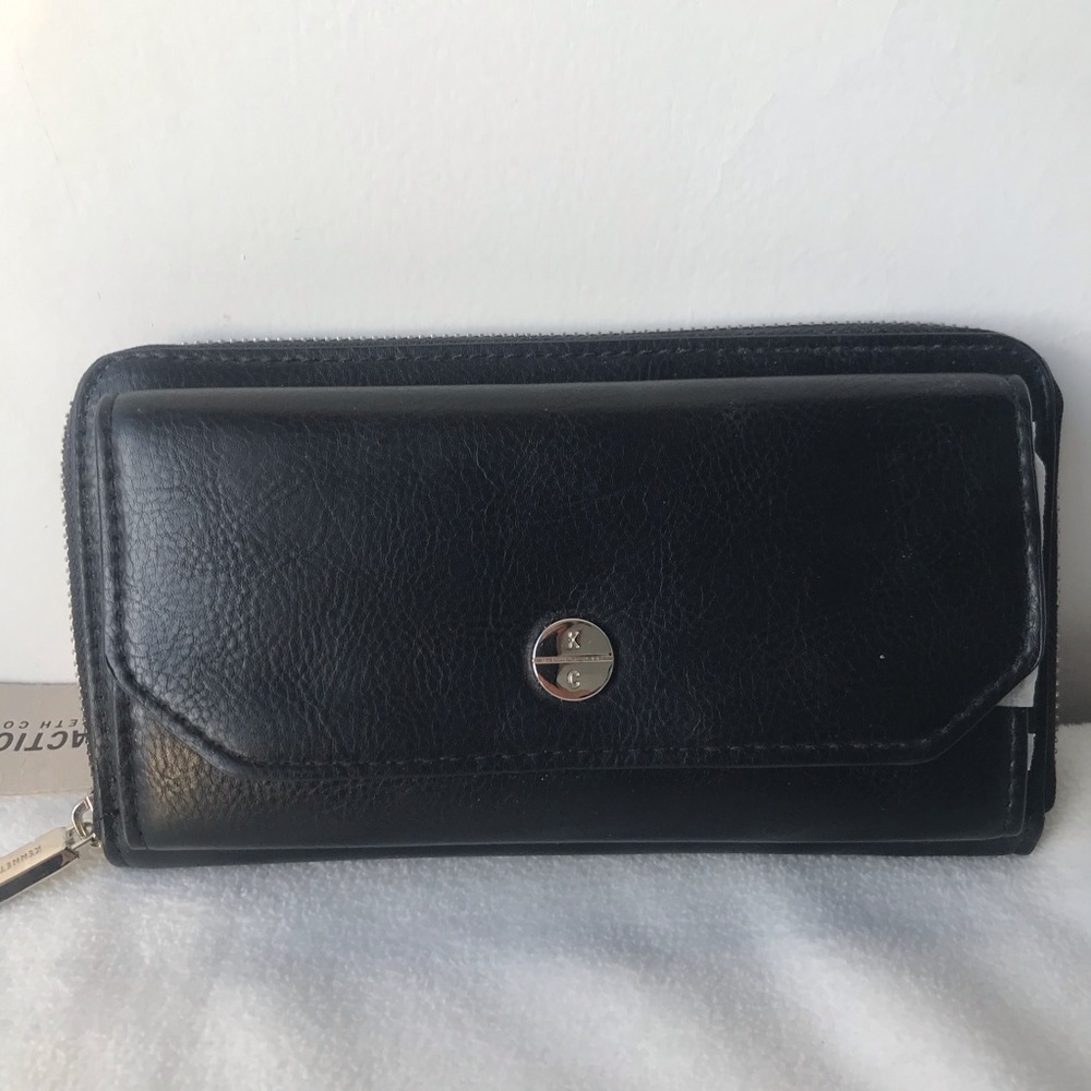 Kenneth Cole Reaction Black Samantha Wallet NEW